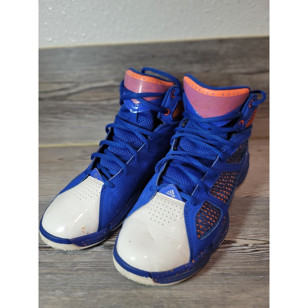 Adidas Adizero Rose 1.5 Restomod boys 9 good condition blue orange